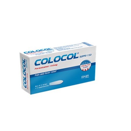 Thuốc Colocol suppo 150 - Giảm đau, hạ sốt