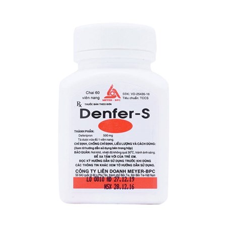 Thuốc Denfer-S - Điều trị thừa sắt