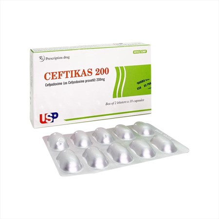 Thuốc CEFTIKAS 200 MG - Điều trị nhiễm khuẩn đường hô hấp