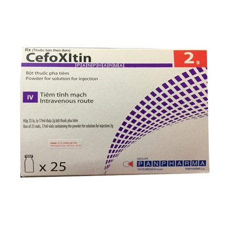 Thuốc Cefoxitin Panpharma 2g - Điều trị bệnh về nhiễm trùng