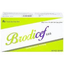 Thuốc Brodicef 500 - Điều trị nhiễm khuẩn nhẹ 