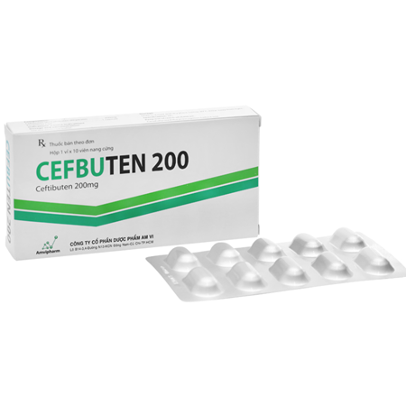 Thuốc Cefbuten 200 - Điều trị nhiễm khuẩn đường hô hấp