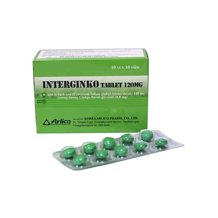 Thuốc Interginko Tablet 120mg - Tăng cường hỗ trợ miễn dịch 