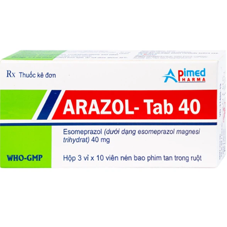 Thuốc Arazol-Tab 40 - Điều trị bệnh dạ dày 