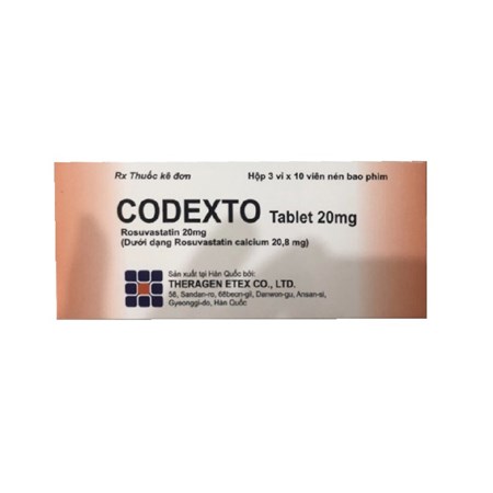 Thuốc Codexto Tab - Điều trị bệnh tim mạch 