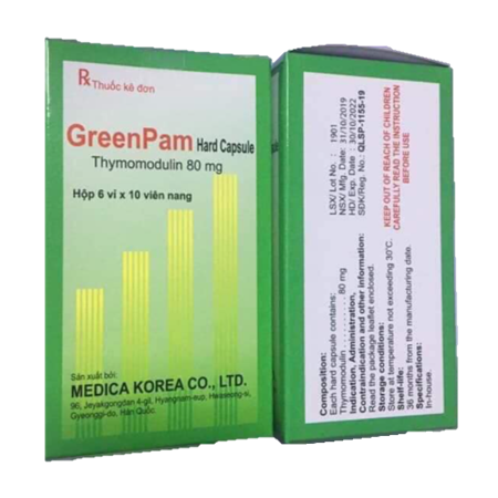 Thuốc Greenpam hard capsule - Hỗ trợ tăng cuòng sức đề kháng 