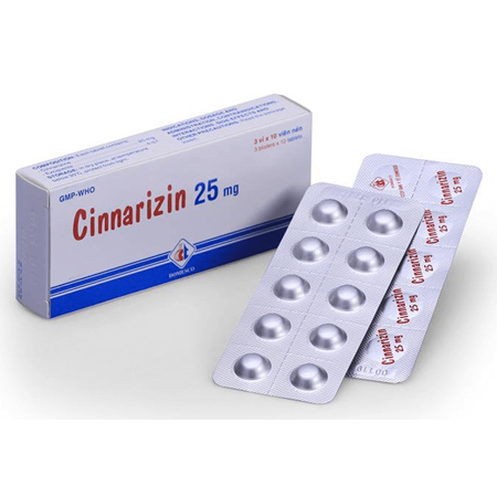 Thuốc Cinnarizin - Điều trị triệu chứng rối loạn tiền đình
