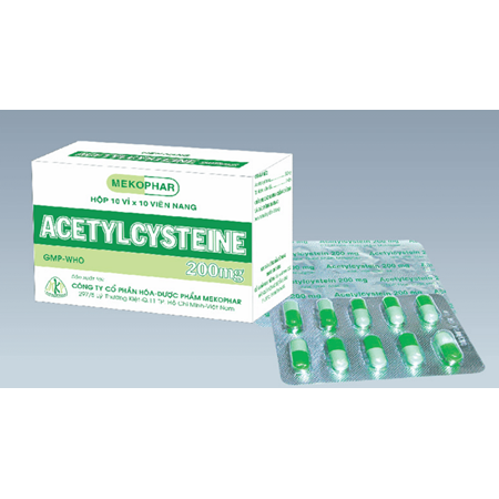 Thuốc Acetylcysteine 200mg - Điều trị viêm phế quản