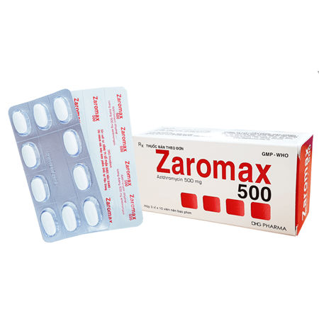 Thuốc Zaromax 500 - Điều trị nhiễm khuẩn, kháng khuẩn