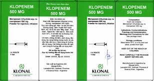 Thuốc Klopenem - Điều trị nhiễm khuẩn
