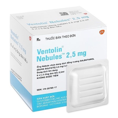 Thuốc Ventolin Nebules- Điều trị suy hô hấp ở trẻ em và người lớn 