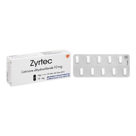  Thuốc Zyrtec- Điều trị mày đay, viêm mũi dị ứng