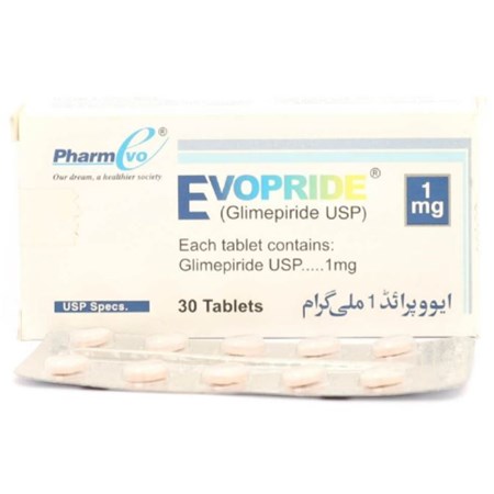 Thuốc Evopride 1mg- Điều trị đái tháo đường ở người lớn 