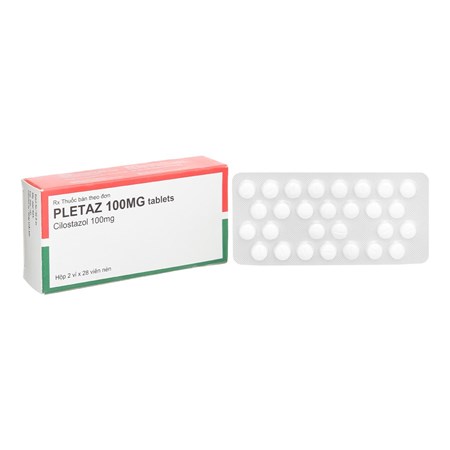 Thuốc Pletaz 100mg tablets trị bệnh lý mạch máu ngoại biên