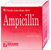 Thuốc Ampicillin Brawn 500mg trị nhiễm khuẩn