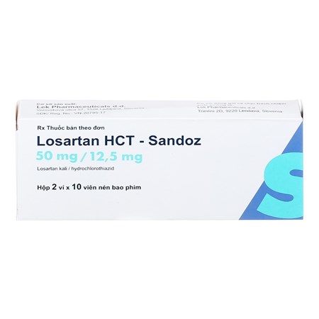 Thuốc Losartan HCT – Sandoz điều trị tăng huyết áp