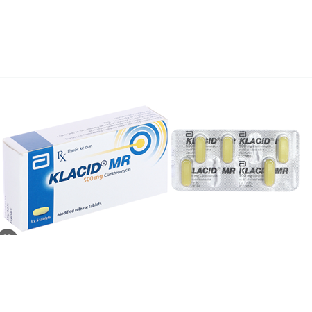 Thuốc Klacid MR 500mg trị nhiễm khuẩn 