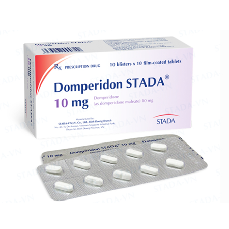 Thuốc Domperidon Stada 10mg trị triệu chứng nôn và buồn nôn