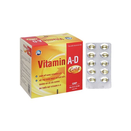 Vitamin AD Gold PV hỗ trợ giảm khô mắt