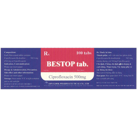 Thuốc Bestop tablet - Điều trị bệnh nhiễm khuẩn 