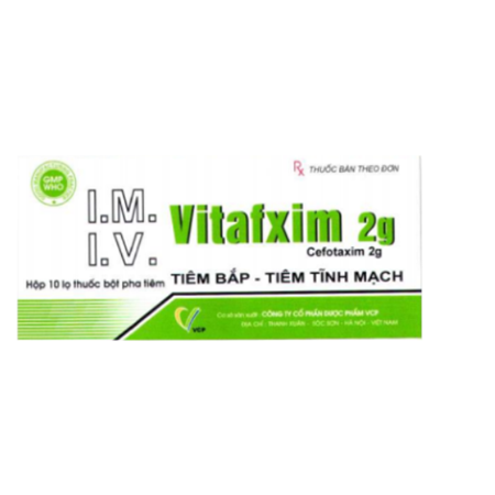 Thuốc Vitafxim 2g - Thuốc điều trị bệnh nhiễm khuẩn nặng