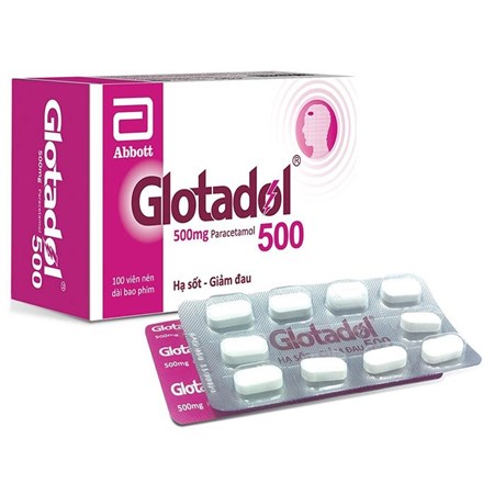 Thuốc Glotadol 500 trị các chứng đau và sốt