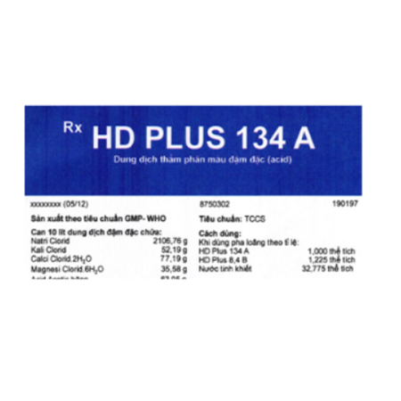 Thuốc HD Plus 134 A Dung dịch bù nước và điện giải hiệu quả