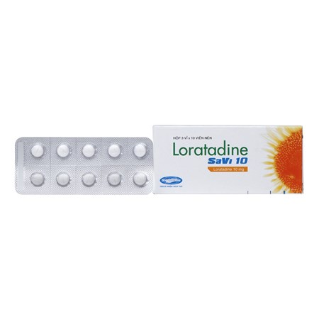 Thuốc Loratadine Savi 10 trị viêm mũi dị ứng, mày đay