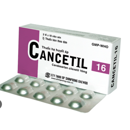 Thuốc Cancetil 16 trị tăng huyết áp, suy tim 