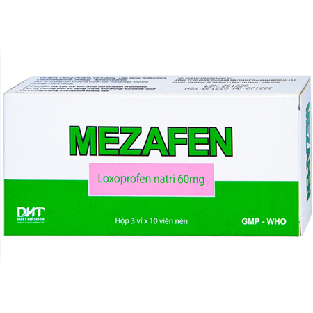 Thuốc Mezafen 60mg hỗ trợ giảm đau và kháng viêm