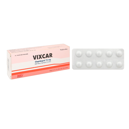 Thuốc Vixcar 75mg phòng ngừa biến cố huyết khối, đột quỵ