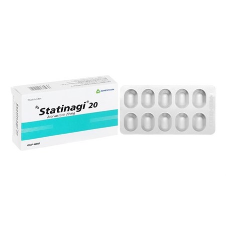 Thuốc Statinagi 20 - Điều trị rối loạn lipid máu
