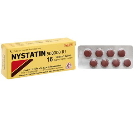 Thuốc Nystatin 500.000I.U phòng và điều trị nhiễm nấm Candida 