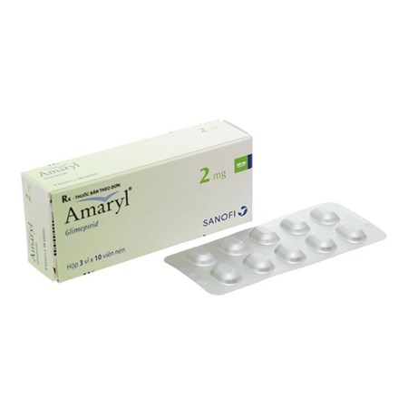 Thuốc Amaryl 2mg - Điều trị tiểu đường loại 2