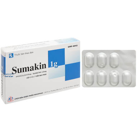 Thuốc Sumakin 1g trị nhiễm khuẩn