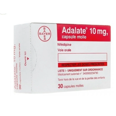 Thuốc Adalat cap 10mg - Điều trị cao huyết áp, đau thắt ngực