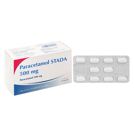 Thuốc Paracetamol Stada 500mg giảm đau, hạ sốt 