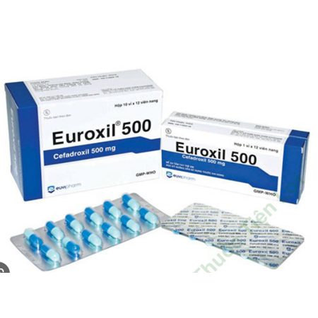 Thuốc Euroxil 500, điều trị nhiễm khuẩn đường hô hấp, viêm hạch