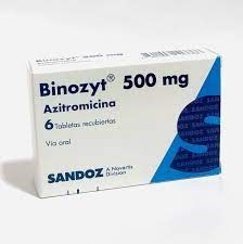 Thuốc Binozyt 500mg - Điều trị nhiễm khuẩn mà vi khuẩn nhạy cảm với Azithromycin