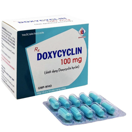 Thuốc Doxycycline 100mg trị nhiễm khuẩn