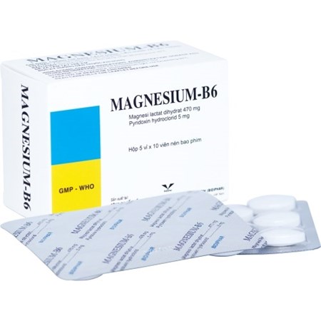 Thuốc Magnesium - B6 -  Trị thiếu magie