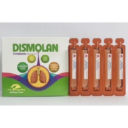 Thuốc Dismolan 200mg/10ml CPC1 tiêu nhầy trong bệnh nhầy nhớt 