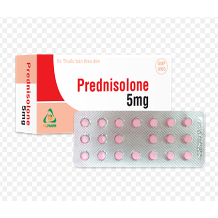 Thuốc Prednisolone 5mg  kháng viêm, chống dị ứng 