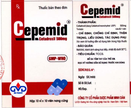 Thuốc Cepemid 250mg/5ml - Thuốc điều trị nhiễm khuẩn 