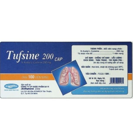 Thuốc Tufsine 200 - Thuốc điều trị viêm phế quản hiệu quả 
