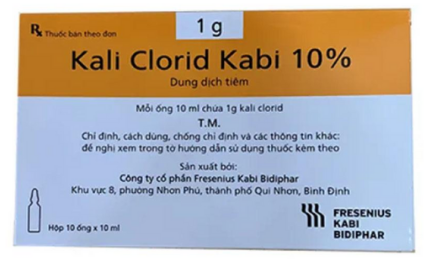 Thuốc Kali Clorid Kabi 10% - Thuốc điều trị các bệnh do thiếu Kali