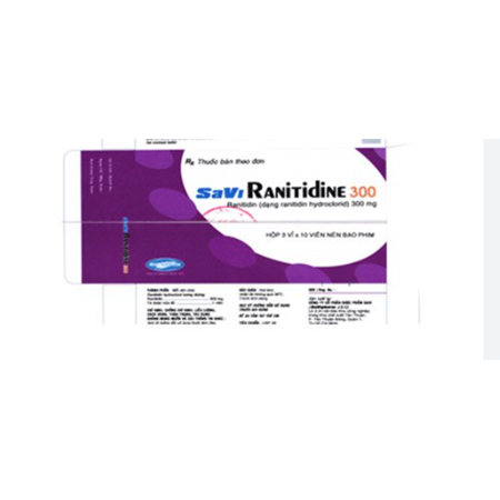 Thuốc SaVi Ranitidine 300 - Thuốc điều trị dạ dày, tá tràng hiệu quả