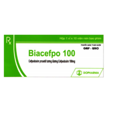 Thuốc Biacefpo 100 điều trị các trường hợp nhiễm khuẩn
