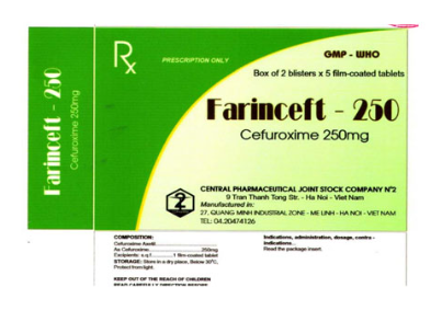 Thuốc Farinceft-250 - Thuốc điều trị nhiễm khuẩn hiệu quả