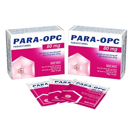 Thuốc Para - OPC 80mg -  Điều trị các triệu chứng sốt, đau nhức